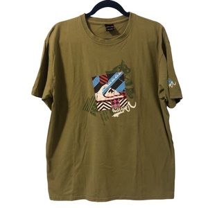 Quiksilver Olive Green Graphic Tee